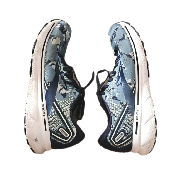 Brooks Ghost 14 Womens Running Shoe In Tourmaline/Navy/Aqua 9 - Picture 7 of 14